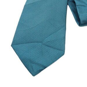 Kenneth Roberts Platinum Silk Tie Men’s 61” Solid Woven Teal Soft Feel Classic